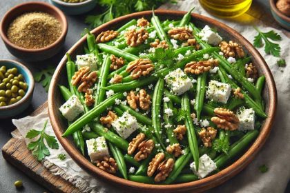 Recept salade van sperzieboontjes met feta