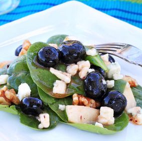 Salade met bosvruchten