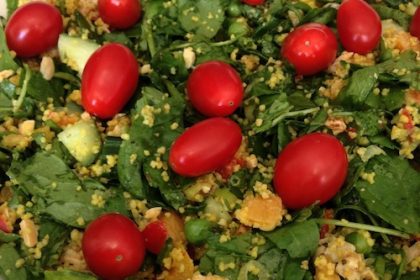 couscous-spinazie-salade