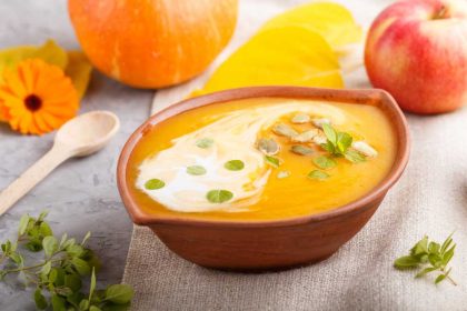 Pompoensoep met appel. Een heerlijk en gezond recept!