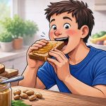 Je bent wat je eet | spijsverteringsvoorbeeld Spijsvertering van een broodje pindakaas