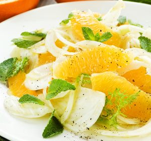 salade met venkel, sinaasappel en munt