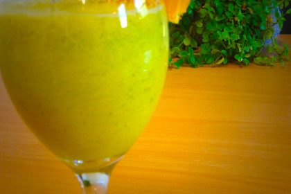 Gezonde smoothie met sinaasappel