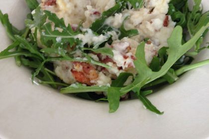 bloemkoolstamppot met rucola