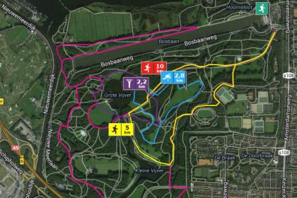 hardloop routes amsterdamse bos