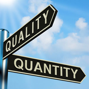 kwaliteit of kwantiteit richtingen