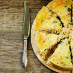 quiche with salmon and spinach