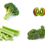 Ingrediënten groene shake voor spijsvertering