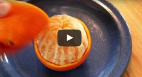 Sinaasappel handig schillen