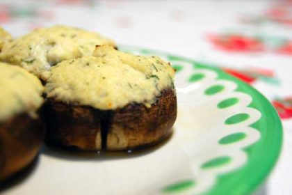 Clean Eating Recept, gevulde portobello's