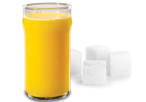 Suiker in sinaasappelsap
