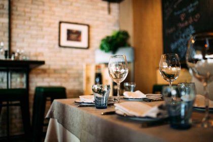 Gezond eten in een restaurant