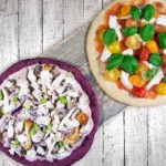 Gezonde pizzabodems van bieten en bloemkool