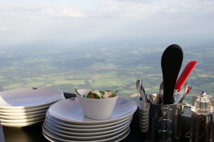 Eten in een luchtballon
