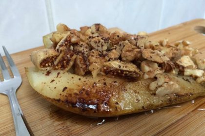 recept warme peer met walnoten