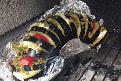 Recept gevulde aubergine