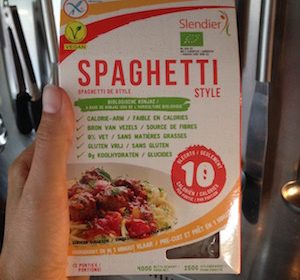 Biologische glutenvrije koolhydraatarme pasta