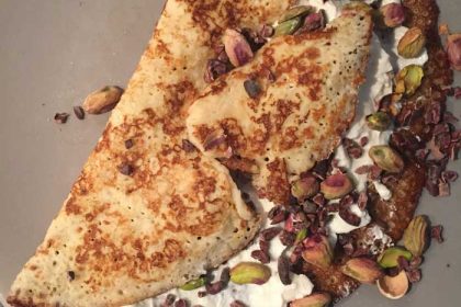 Glutenvrije pannenkoeken met pistachenoten