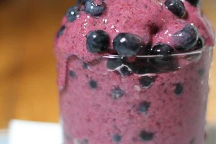 Bosbes-avocado-smoothie recept