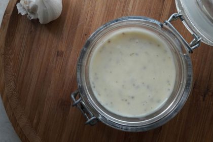 Recept gezonde knoflooksaus