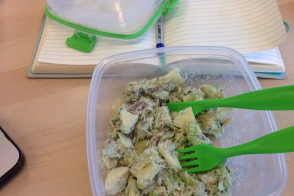 Gezonde makreelsalade met appel, lekker recept