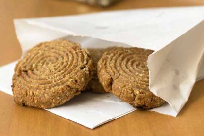 Gezonde notenkoekjes met havermeel en notenpasta