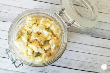 Recept voor een gezonde eiersalade