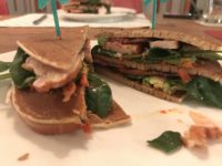 low carb club sandwich
