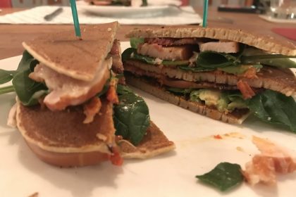 low carb club sandwich
