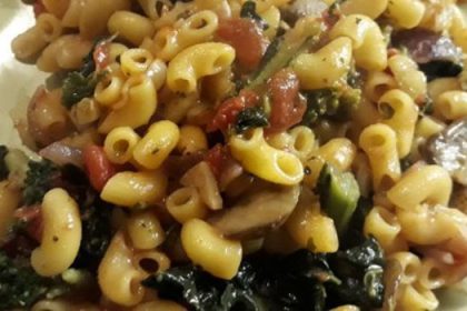 Macaroni met palmkool