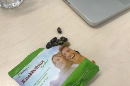 knabbelmix-alternatief zakje chips, lekker bij de tomatensoep