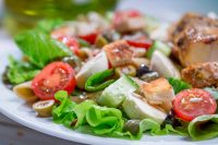 Salade met groente - koolhydraten minderen