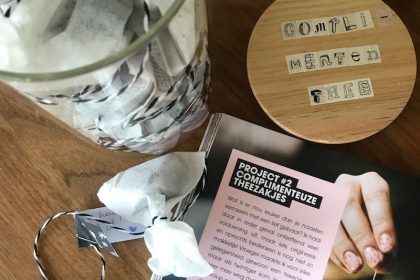 maak een origineel cadeau - complimenten thee - DIY