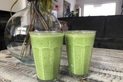 Gezonde, snelle groene smoothie