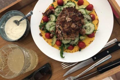 Recept tunaburger op een wrap