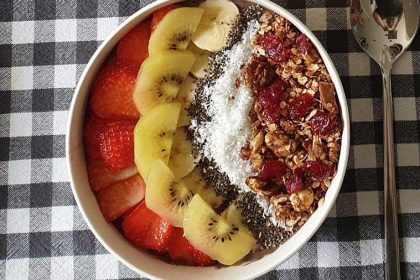 Recept voor een supergezonde smoothiebowl.