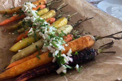 Recept feestelijke, gekleurde wortelen