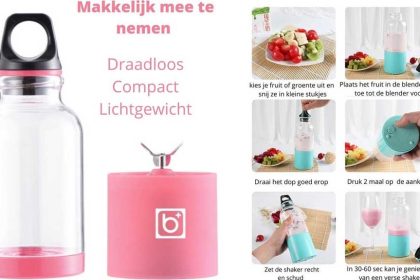 Drinkfles met mixer