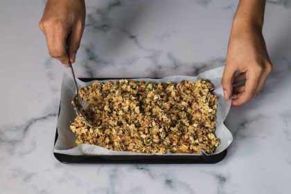 Extra gezonde granola maken, met groentepoeder