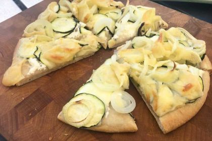 Makkelijk recept, gezonde Flammkuchen