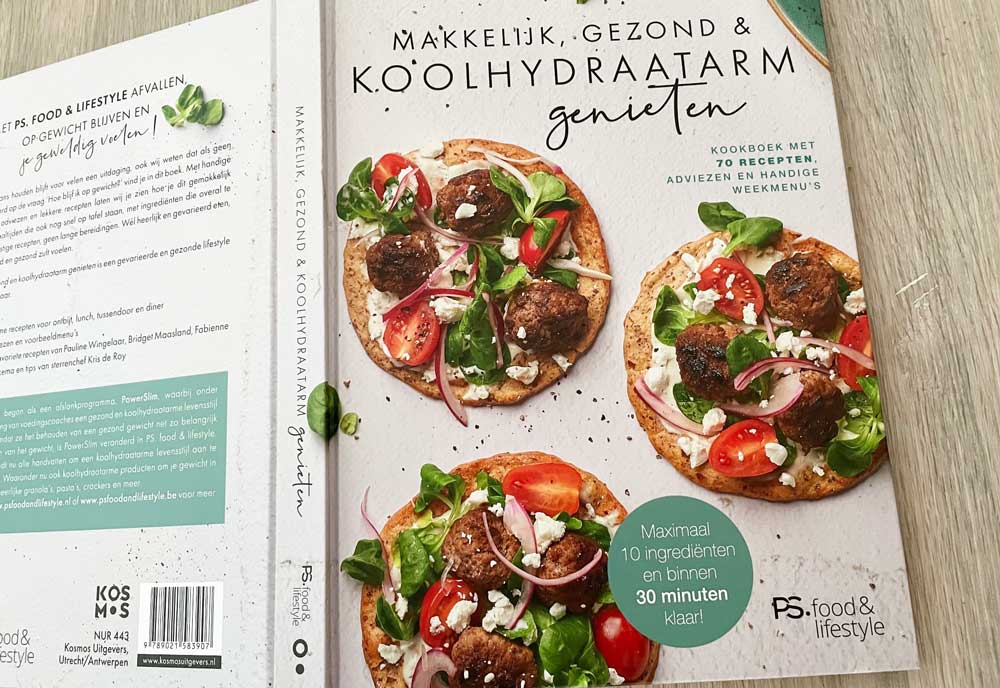 Nieuwste koolhydraatarme boek van PS. food & lifestyle