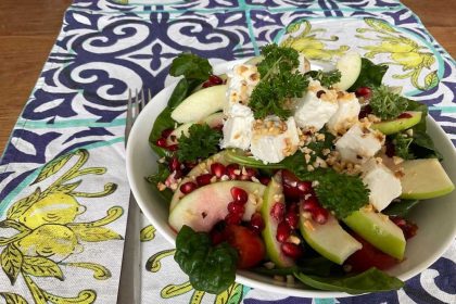 Recept detoxsalade, goed vullend en met hummus