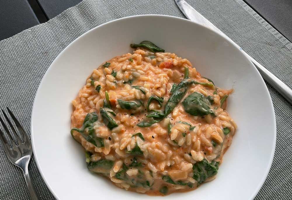 Gezond recept: risotto met groenten en knoflook