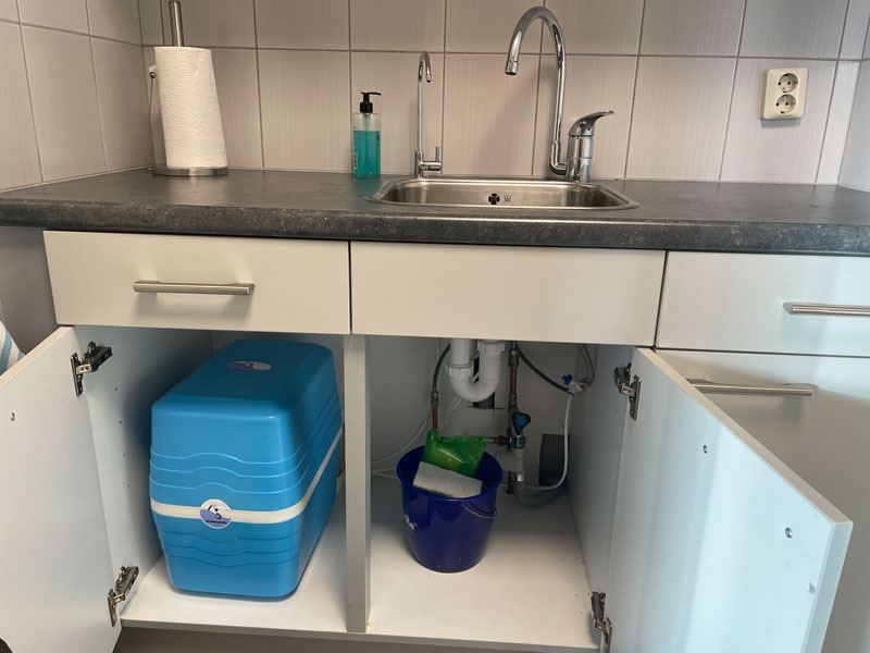 Keuken met waterfilter