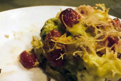 Koolhydraatarme ovenschotel, erg lekker en met groenten en kaas.