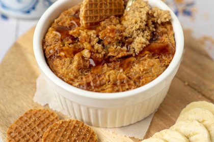 Gezond ontbijt: recept voor stroopwafel baked oats, maar dan gezonder!