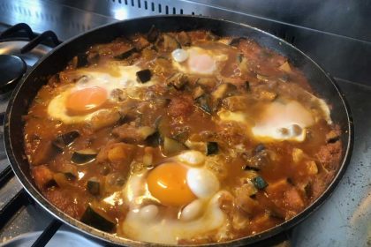Stoofschotel: shakshuka recept