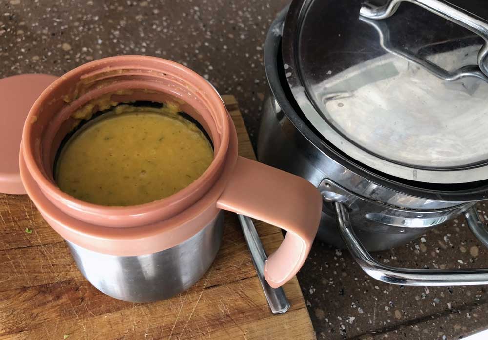 Recept: soep met kokosmelk om mee te nemen