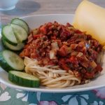 Recept vegetarische pasta bolognese