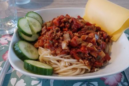 Recept vegetarische pasta bolognese